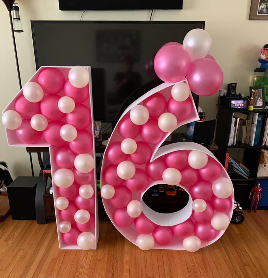 Number with Balloons