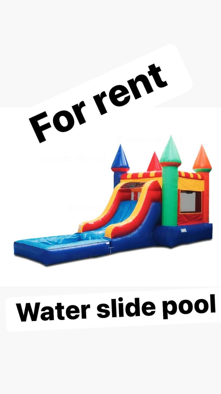 Water slide pool jumper castle thumbnail 2